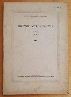 Rocznik astronomiczny Observatorium Krakowskiego na rok 1968