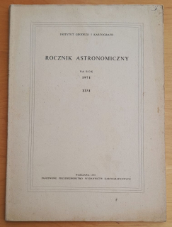 Rocznik astronomiczny Observatorium Krakowskiego na rok 1971