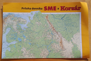Politická + všeobecnogeografická mapa - Európa / 1 : 12 000 000