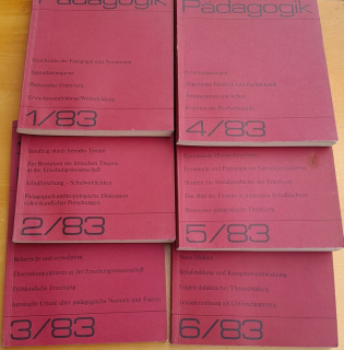 Zeitschrift fur Padagogik 1.- 6. / 1983