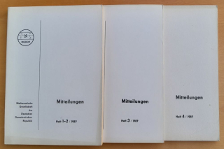 Mitteilungen 1987 Heft 1.- 4. / Mathematische Gesellschaft der DDR