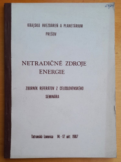 Netradičné zdroje energie / Tatranská Lomnica 14.- 17.10.1987