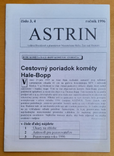 Astrin / číslo 3,4 / ročník 1996