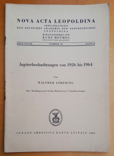 Jupiterbeobachtungen von 1926-1964 / Walther Lobering