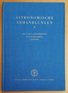 Astronomische Abhandlungen / Astronomické pojednania