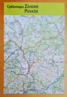 Cyklomapa Záhorie - Považie / 1 : 125 000