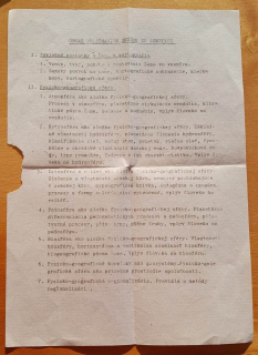 Obsah prijímacích skúšok zo zemepisu