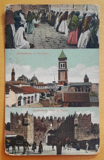Izrael - Jeruzalem - Le Mouristan - Porte de Damas - 1917