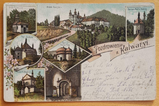 Karta korespondencyjna - Pozdrowienie z Kalwaryi - 1914