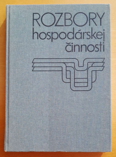 Rozbory hospodárskej činnosti / Edícia ekonomickej literatúry