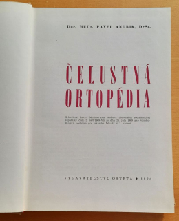 Čeľustná ortopédia / Edícia Učebnice pre lekárske fakulty