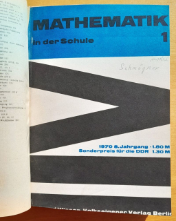 Mathematik in der Schule 1970 / Matematika v škole