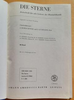 Die Sterne 1.- 6./1984 + 1.- 6./1985 / Hviezdy