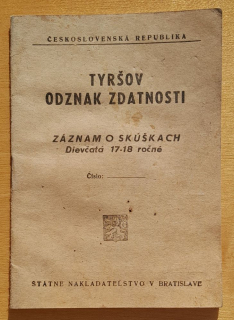 Tyršov odznak zdatnosti / Československá republika