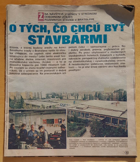 Život / Na návšteve u učňov v Strednom odbornom učilišti pozemných stavieb v Bratislave - 1982/28