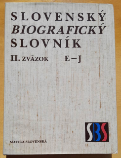 Slovenský biografický slovník II. zväzok E - J