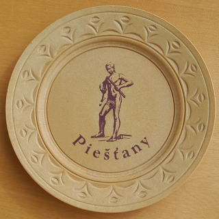 Plastový tanierik Piešťany - suvenír