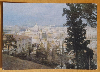 Rím - Vid na gorod s cholma Džanikolo / Roma - Panorama delia citta visto dal Gianicolo