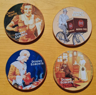 Vintage podložky pod poháre DOUWE EGBERTS - Drink Koffie - Koffie-Thee