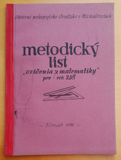 Metodický list cvičenia z matematiky