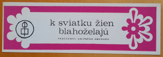 Záložka do knihy 8. marec MDŽ