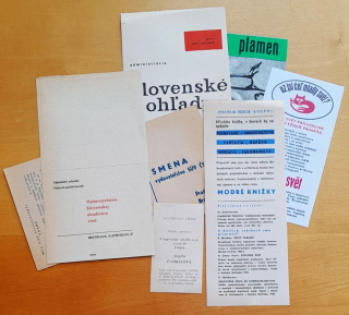 Staré knižné ponukové listy