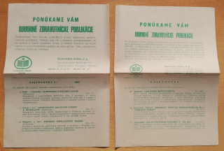 Slovenská kniha - Ponuka zdravotníckych publikácií - 1982