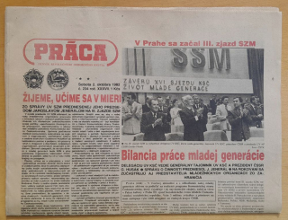 Práca / 2. októbra 1982 sobota / denník
