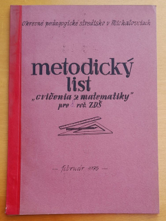 Metodický list cvičenia z matematiky