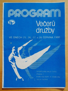 Program Večerú družby ve dnech 25. 26. 27. a 28. června 1980