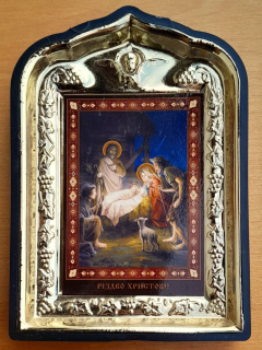 Ikona Ježiška v jasličkách