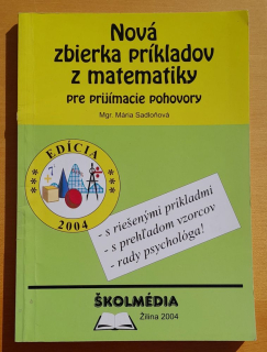 Nová zbierka príkladov z matematiky pre prijímacie pohovory