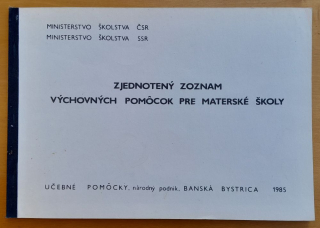 Zjednotený zoznam výchovných pomôcok pre materské školy