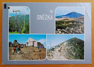 Krkonoše, Špindleruv mlyn, Sněžka - pohľadnice