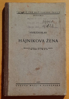 Hájnikova žena - Čítanie pre meštianske školy