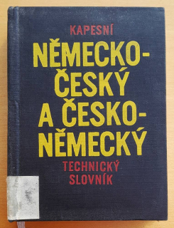 Kapesní německo-český a česko-německý technický slovník