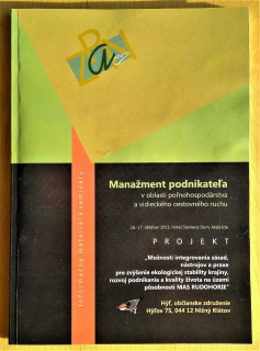 Manažment podnikateľa v oblasti poľnohospodárstva a vidieckého cestovného ruchu